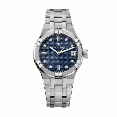 Maurice Lacroix Aikon Automatic Date 35mm (AI6006-SS002-450-1) aus Edelstahl mit Diamant