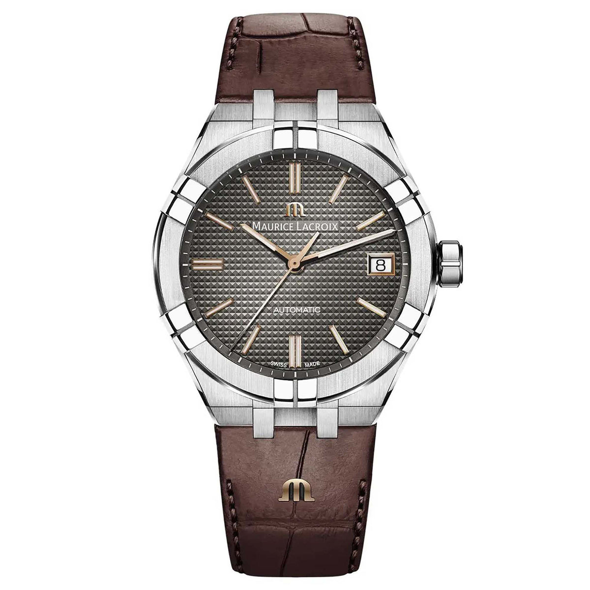 Maurice Lacroix Aikon Automatic Date 39mm (AI6007-SS001-331-1) aus Roségold, Edelstahl