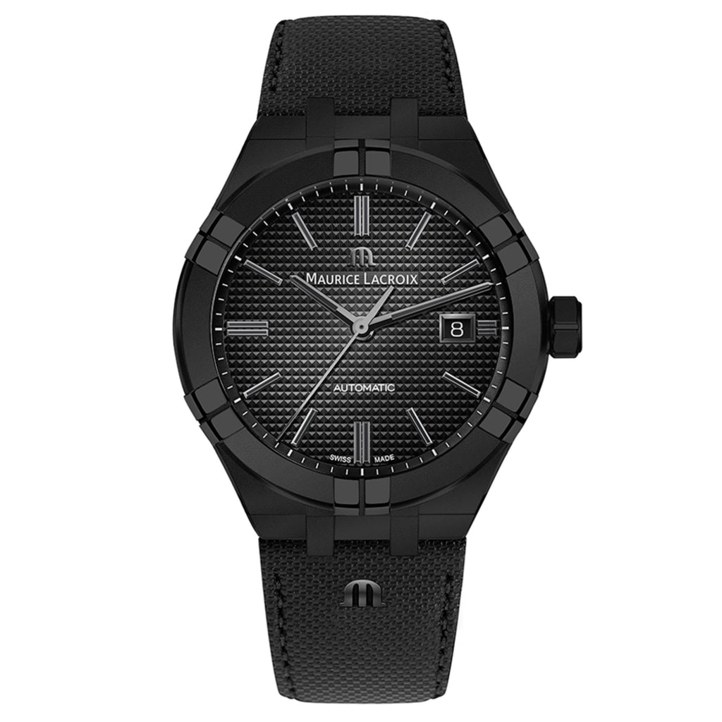 Maurice Lacroix Aikon Automatic (AI6008-PVB01-330-1) aus Leder, Edelstahl