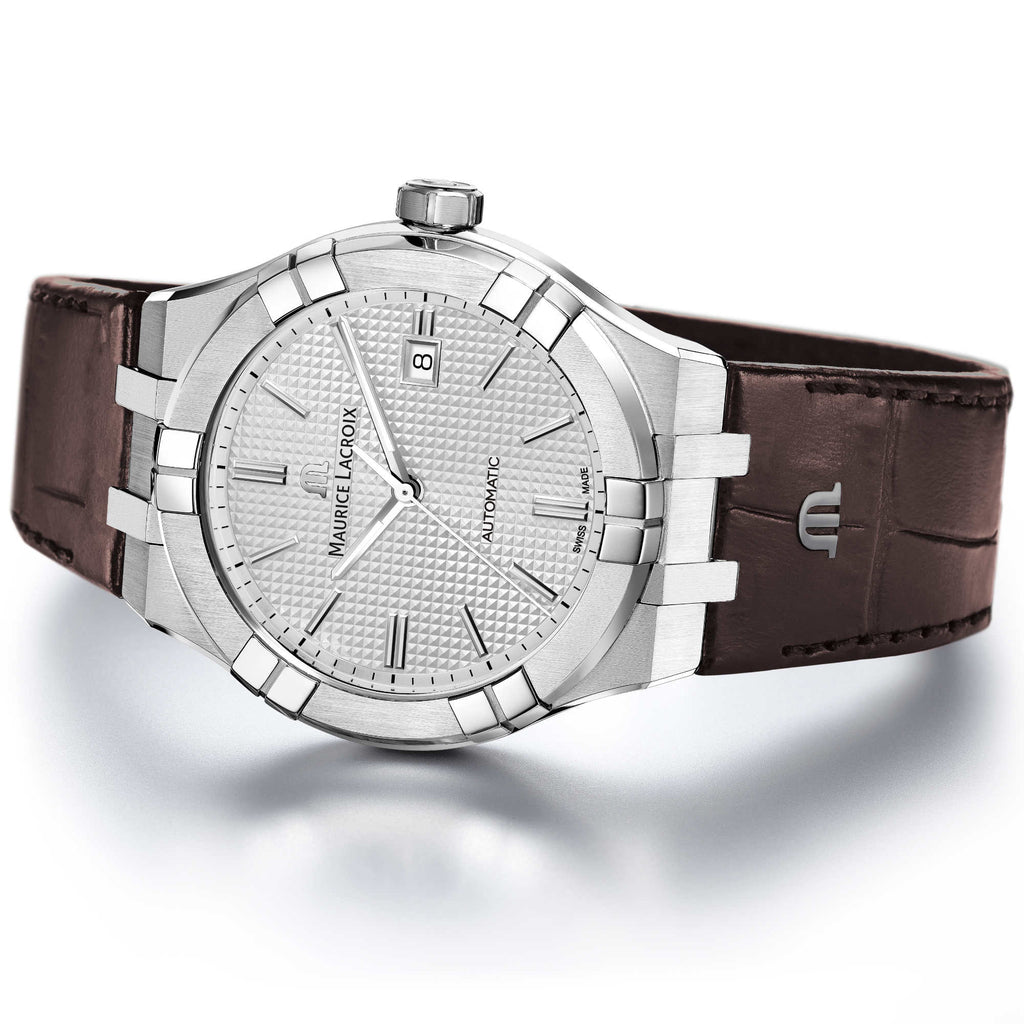 Maurice Lacroix Aikon Automatic Date 42mm (AI6008-SS001-130-1) aus Silber