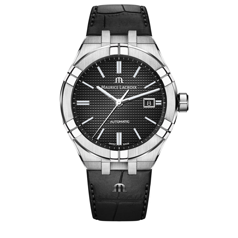 Maurice Lacroix Aikon Automatic (AI6008-SS001-330-1) aus Leder, Edelstahl