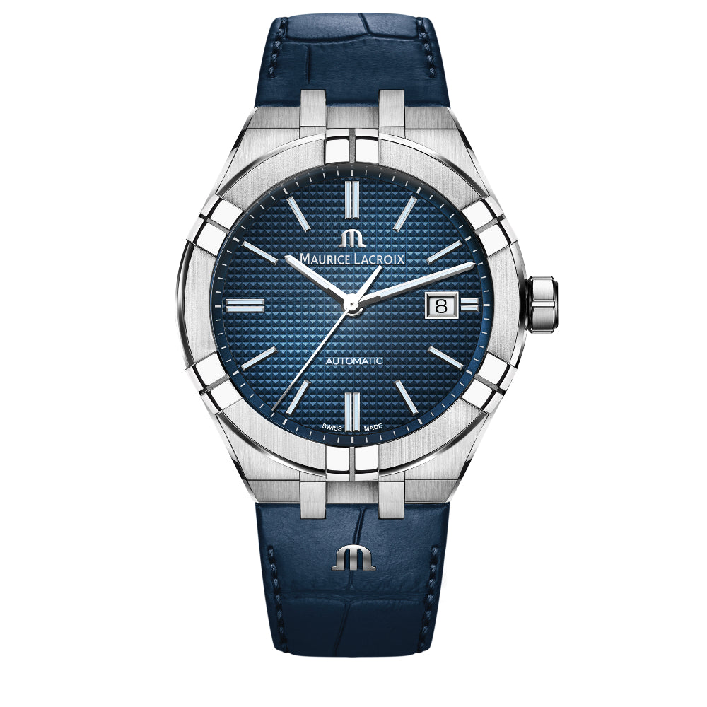 Maurice Lacroix Aikon Automatic (AI6008-SS001-430-1) aus Leder, Edelstahl