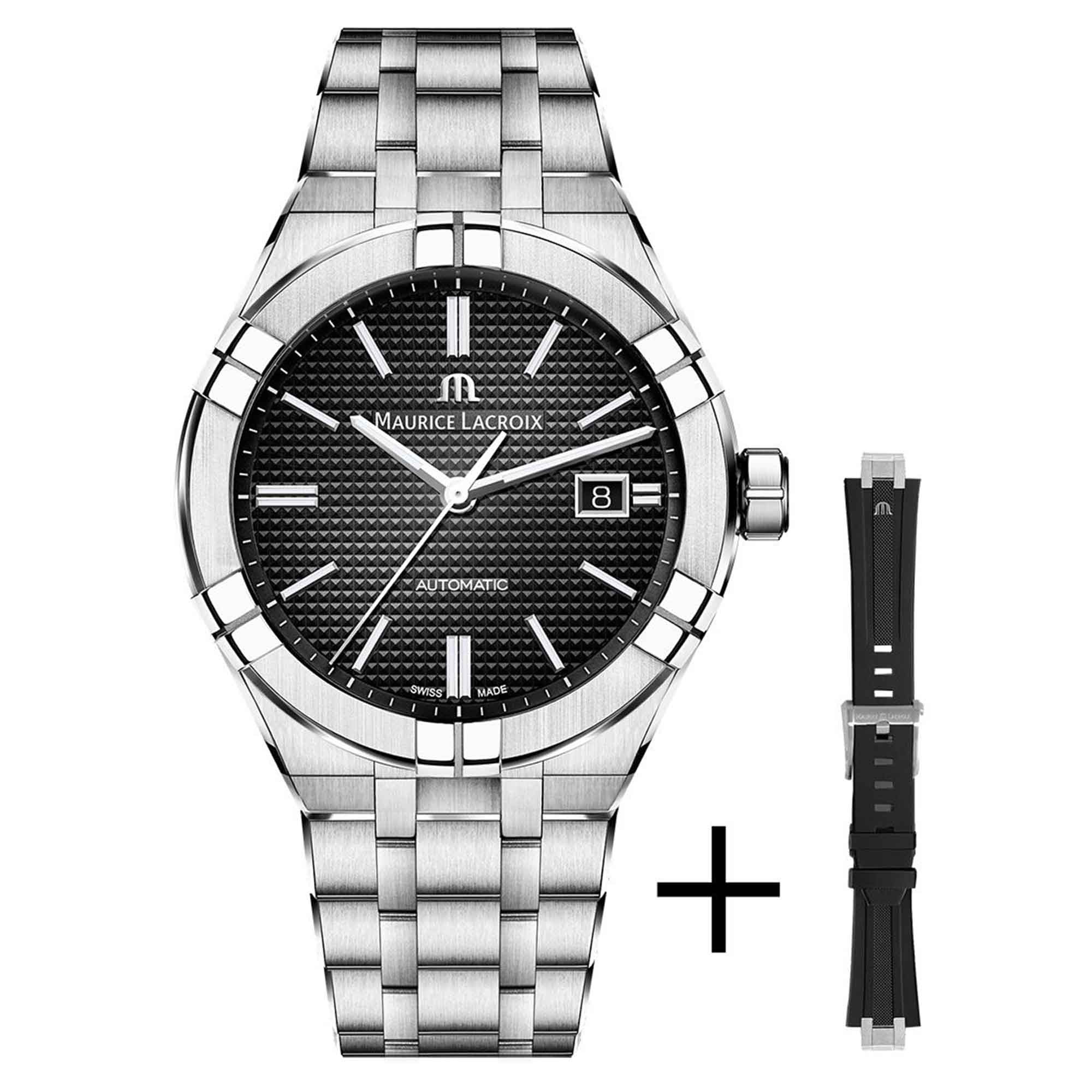 Maurice Lacroix Aikon Automatic Date 42mm (AI6008-SS00F-330-A) aus Edelstahl