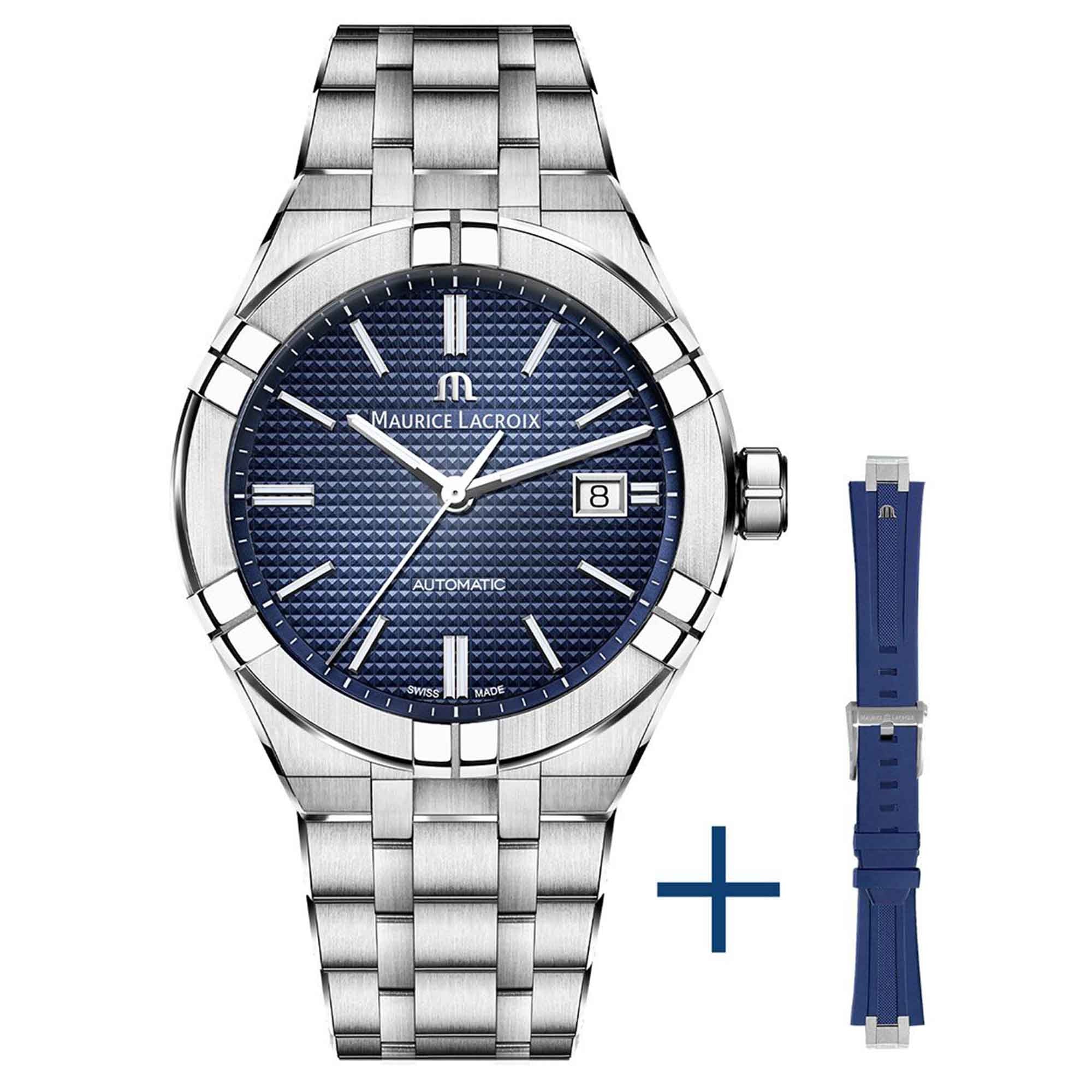 Maurice Lacroix Aikon Automatic Date 42mm (AI6008-SS00F-430-C) aus Edelstahl