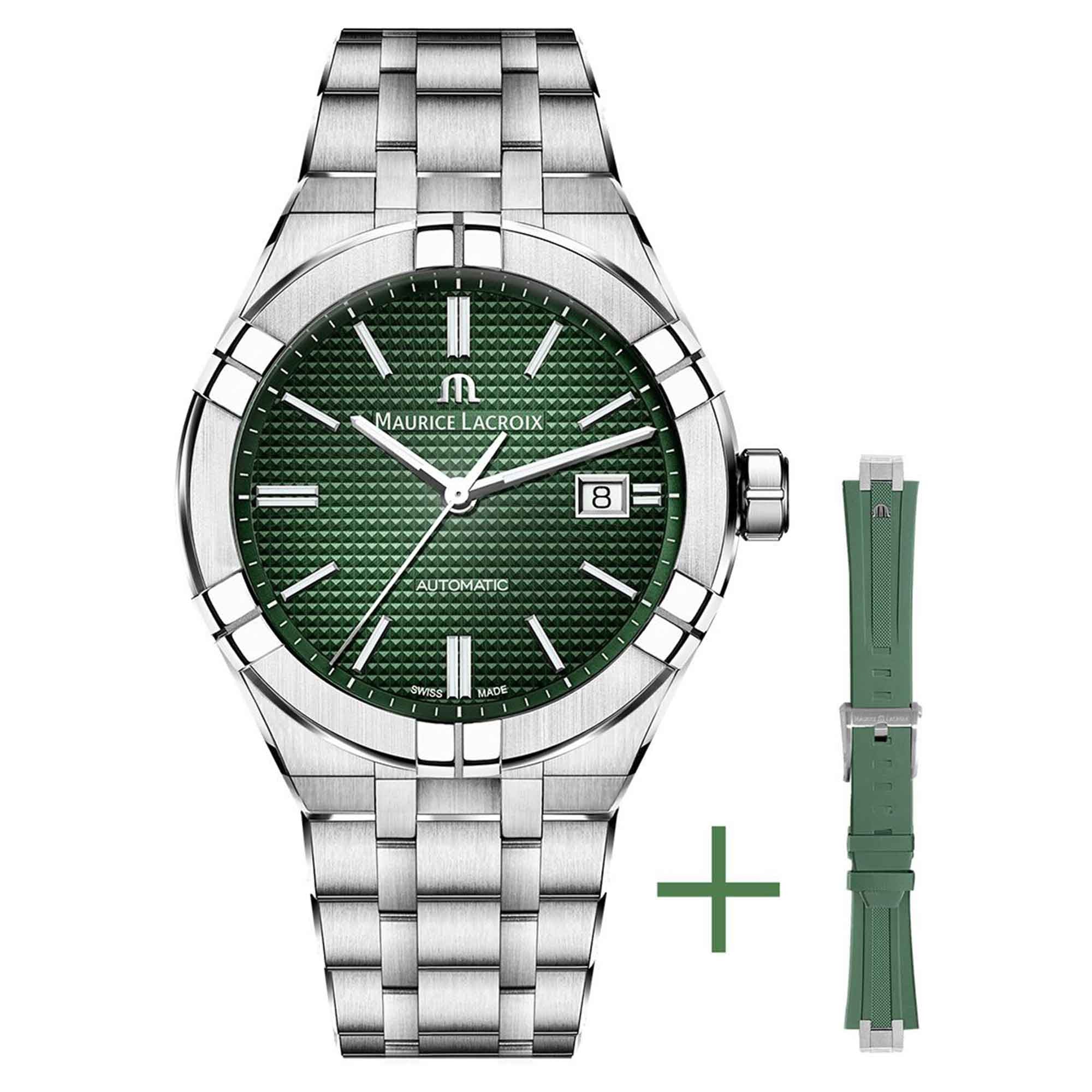 Maurice Lacroix Aikon Automatic Date 42mm (AI6008-SS00F-630-D) aus Edelstahl