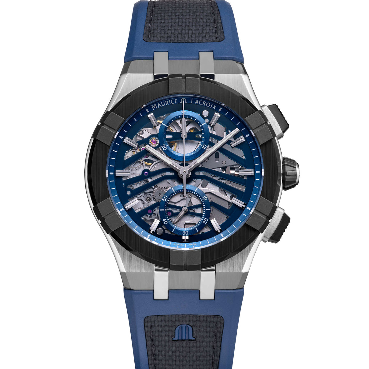 Maurice Lacroix Aikon Automatic Chronograph Skeleton (AC8018-SSL20-030-4) aus Edelstahl