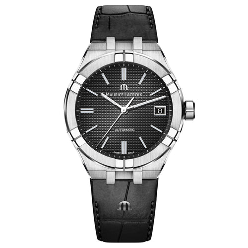 Maurice Lacroix Aikon Automatic Date 39mm (AI6007-SS001-330-1) aus Leder, Edelstahl