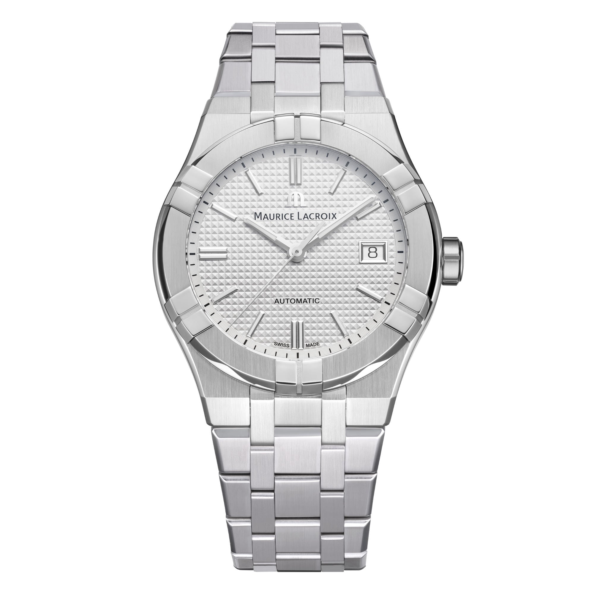 Maurice Lacroix Aikon Automatic Date 39 mm (AI6007-SS002-130-1) aus Silber