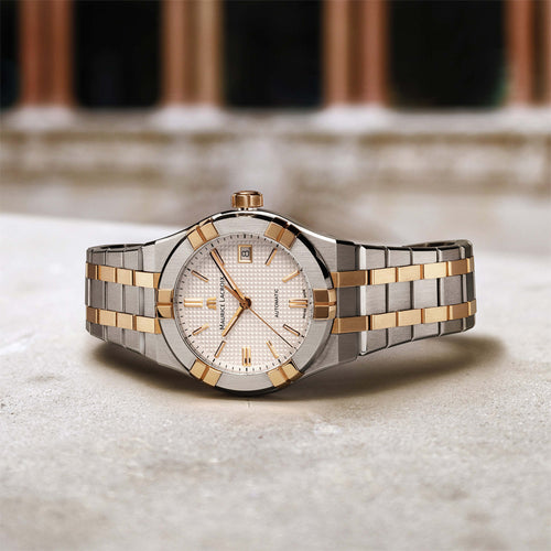 Maurice Lacroix Aikon Automatic Date 39mm (AI6007-SP012-130-1) aus Bicolor-Gold
