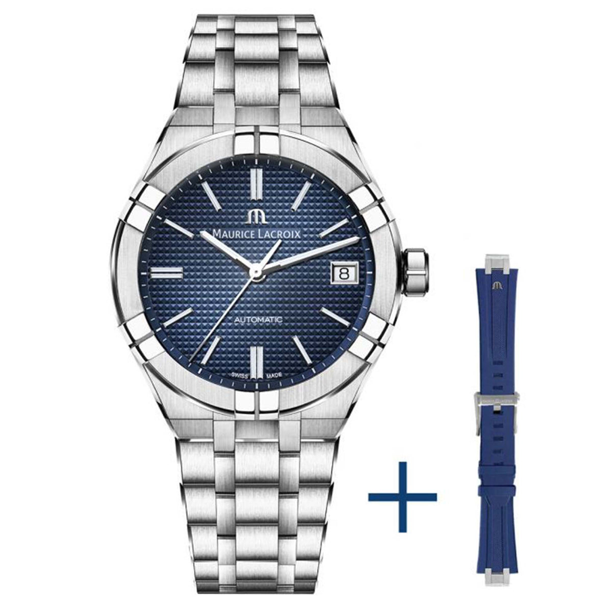 Maurice Lacroix Aikon Automatic Date 39mm (AI6007-SS00F-430-C) aus Edelstahl