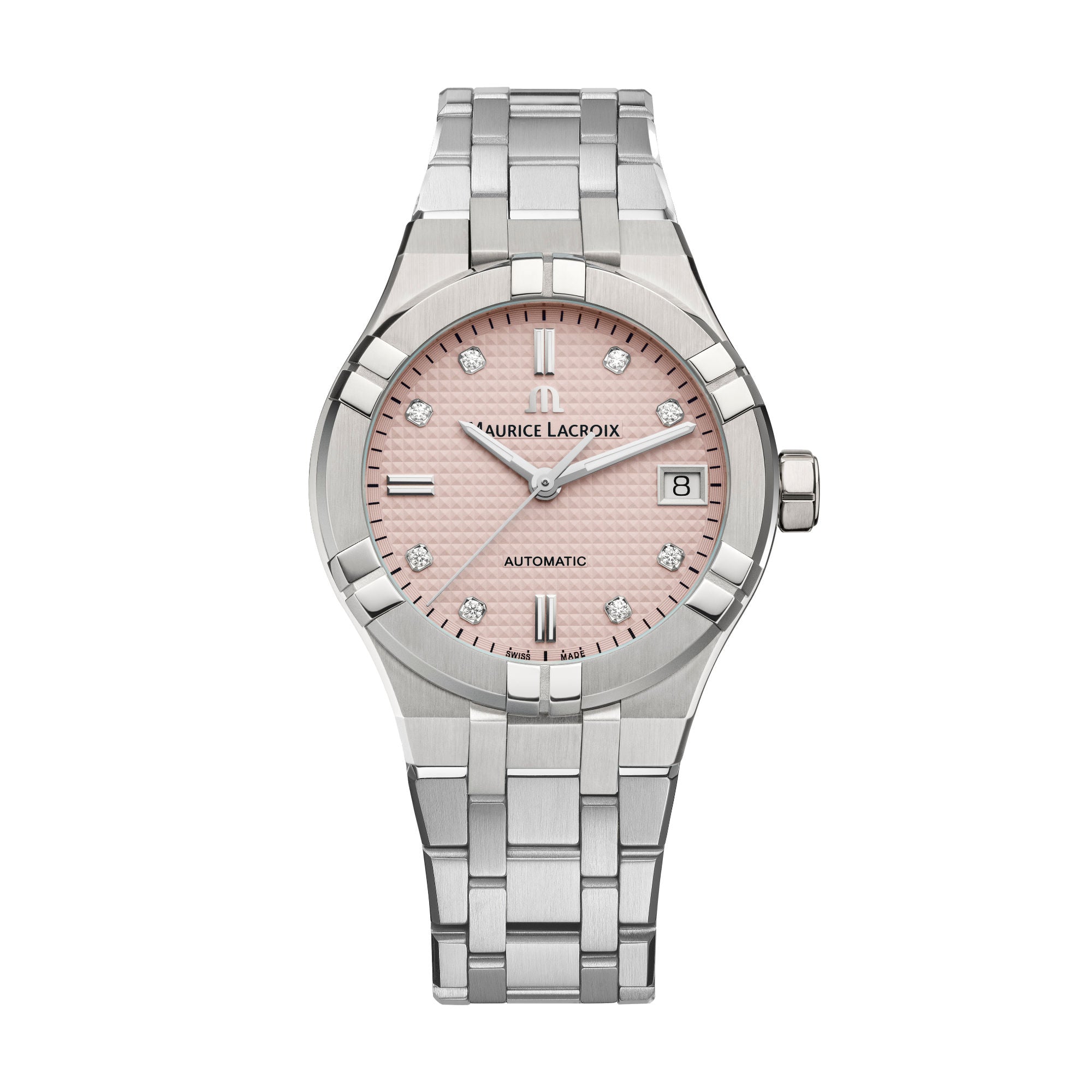 Maurice Lacroix Aikon Automatic Limited Summer Edition 35mm (AI6006-SS00F-550-E) aus Edelstahl mit Diamant