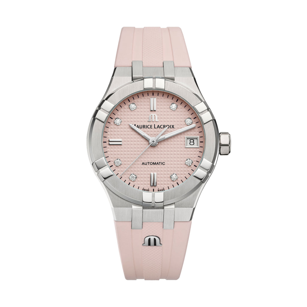 Maurice Lacroix Aikon Automatic Limited Summer Edition 35mm (AI6006-SS00F-550-E) aus Edelstahl mit Diamant