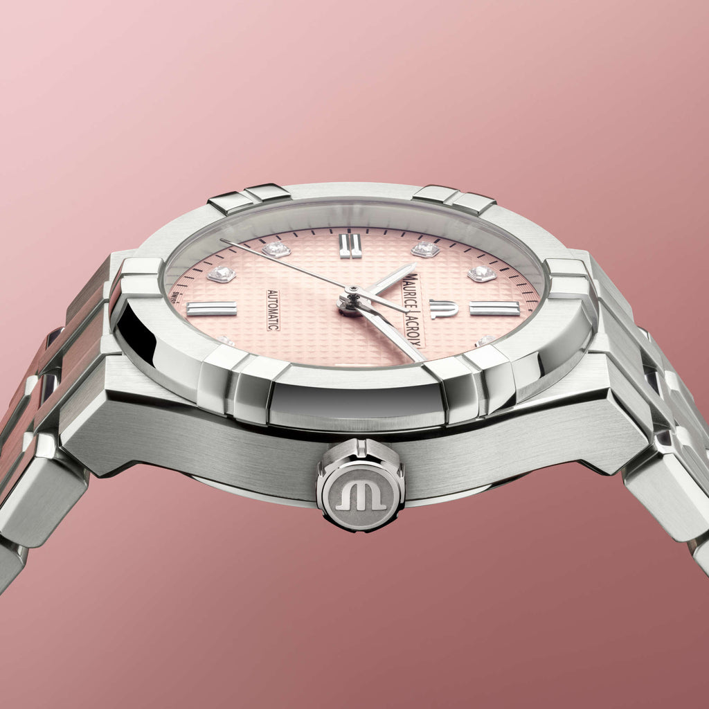 Maurice Lacroix Aikon Automatic Limited Summer Edition 35mm (AI6006-SS00F-550-E) aus Edelstahl mit Diamant