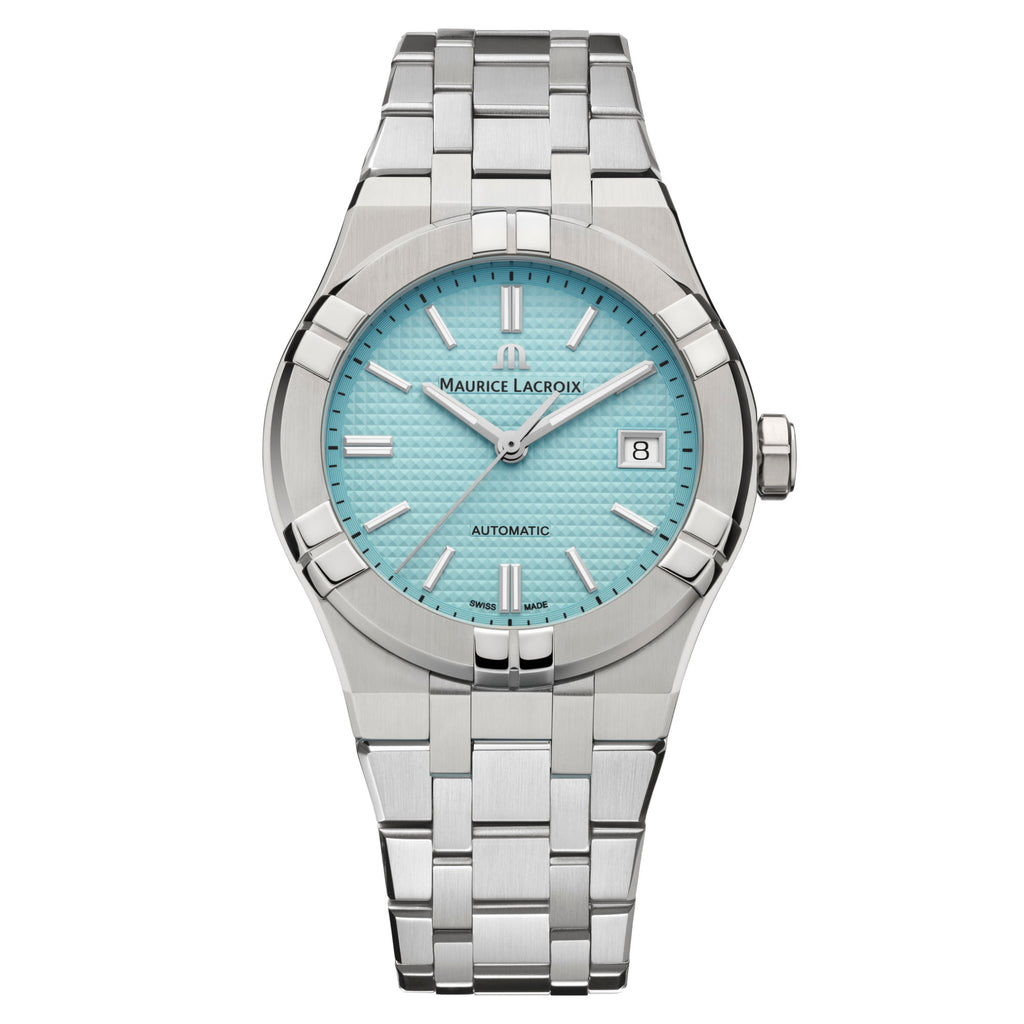 Maurice Lacroix Aikon Automatic Limited Summer Edition 39mm (AI6007-SS00F-431-C) aus Edelstahl mit Türkis