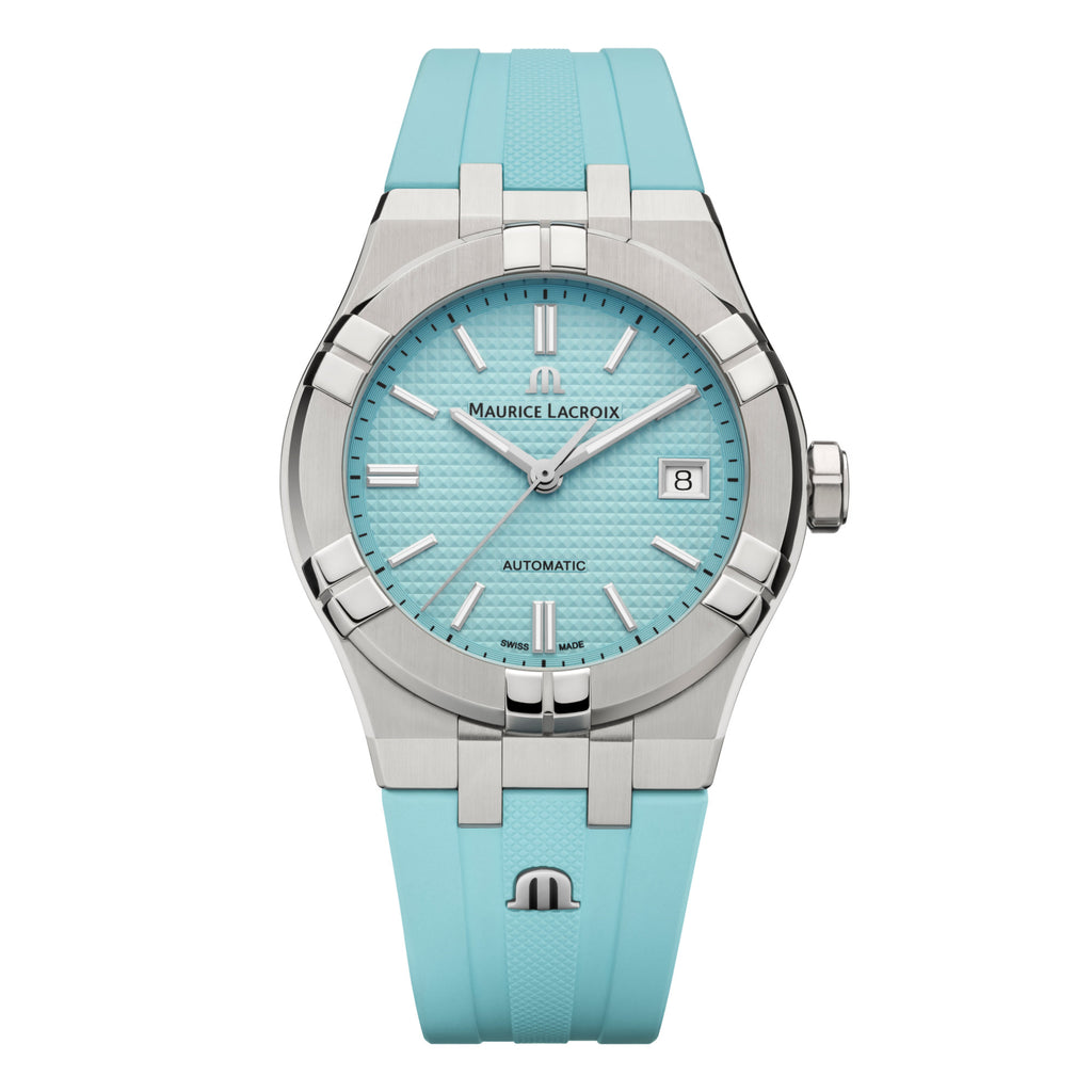 Maurice Lacroix Aikon Automatic Limited Summer Edition 39mm (AI6007-SS00F-431-C) aus Edelstahl mit Türkis