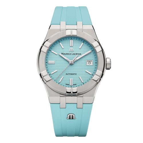 Maurice Lacroix Aikon Automatic Limited Summer Edition 39mm (AI6007-SS00F-431-C) aus Edelstahl mit Türkis