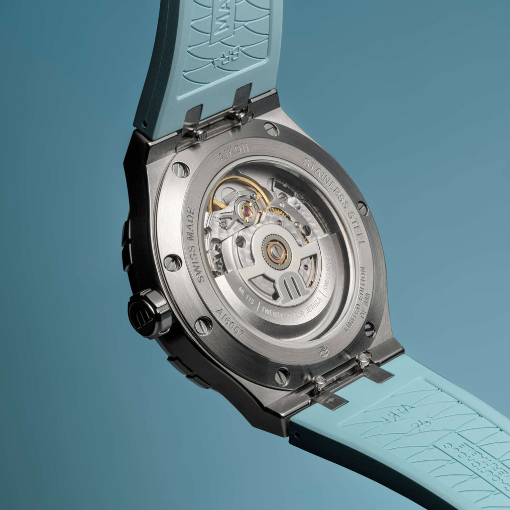 Maurice Lacroix Aikon Automatic Limited Summer Edition 39mm (AI6007-SS00F-431-C) aus Edelstahl mit Türkis