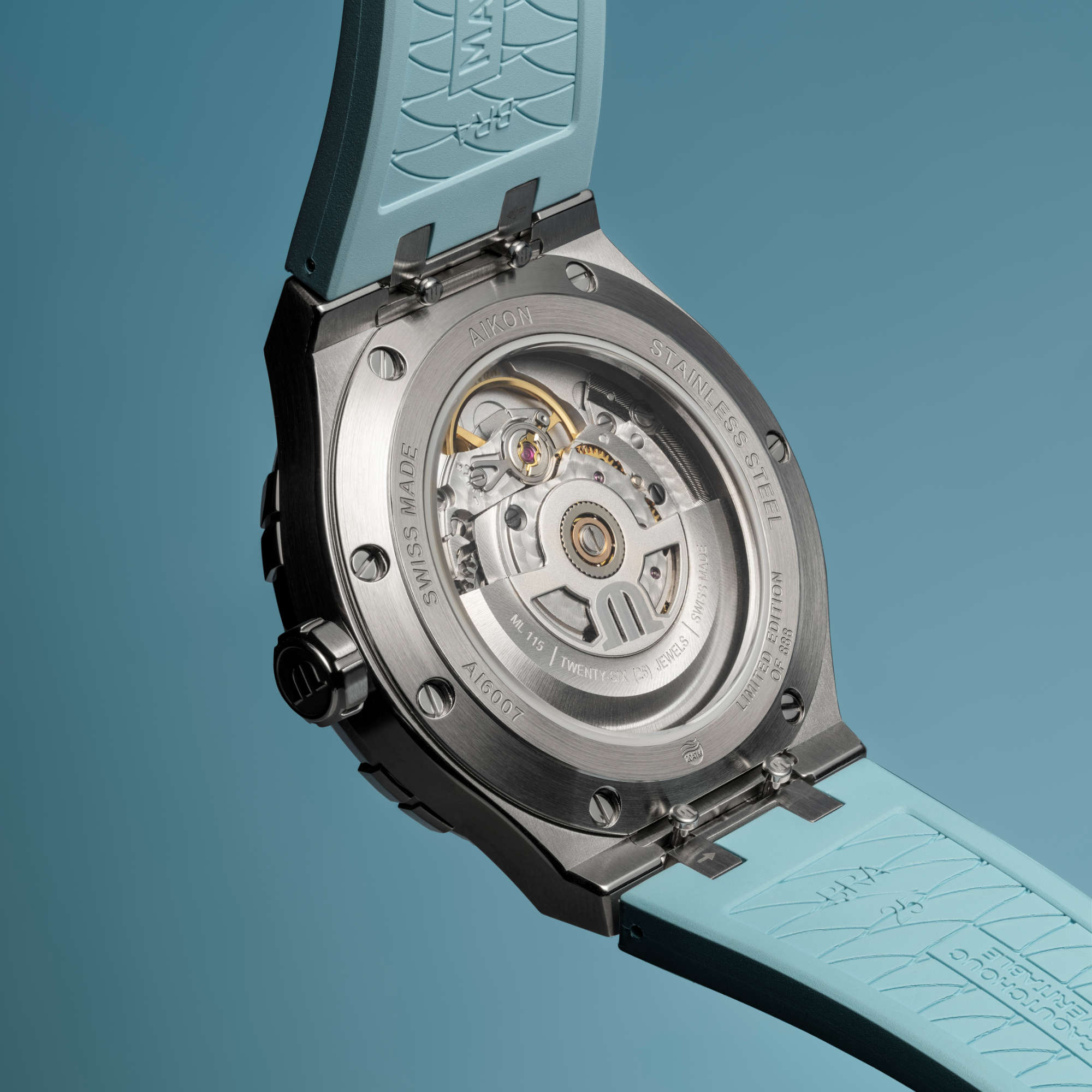 Maurice Lacroix Aikon Automatic Limited Summer Edition 39mm (AI6007-SS00F-431-C) aus Edelstahl mit Türkis