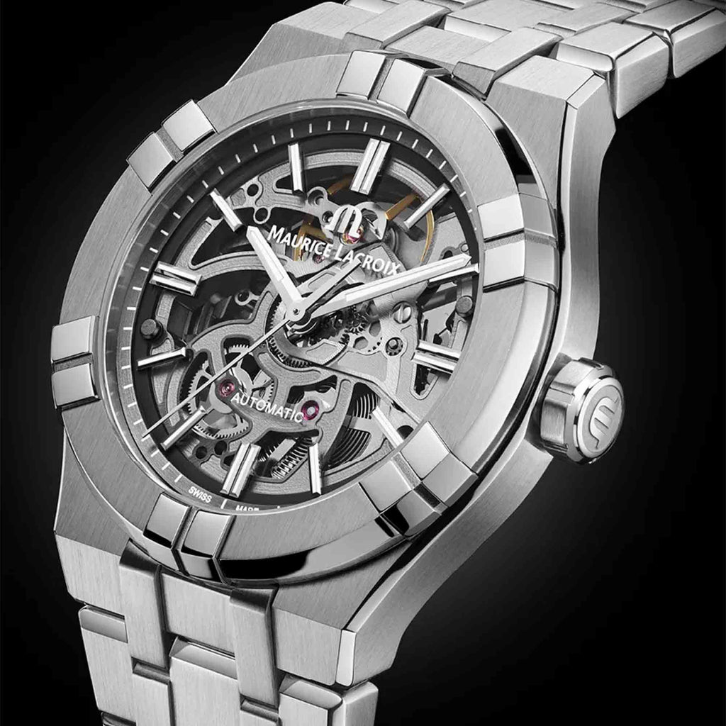 Maurice Lacroix Aikon Automatic Skeleton (AI6007-SS002-030-1) aus Edelstahl