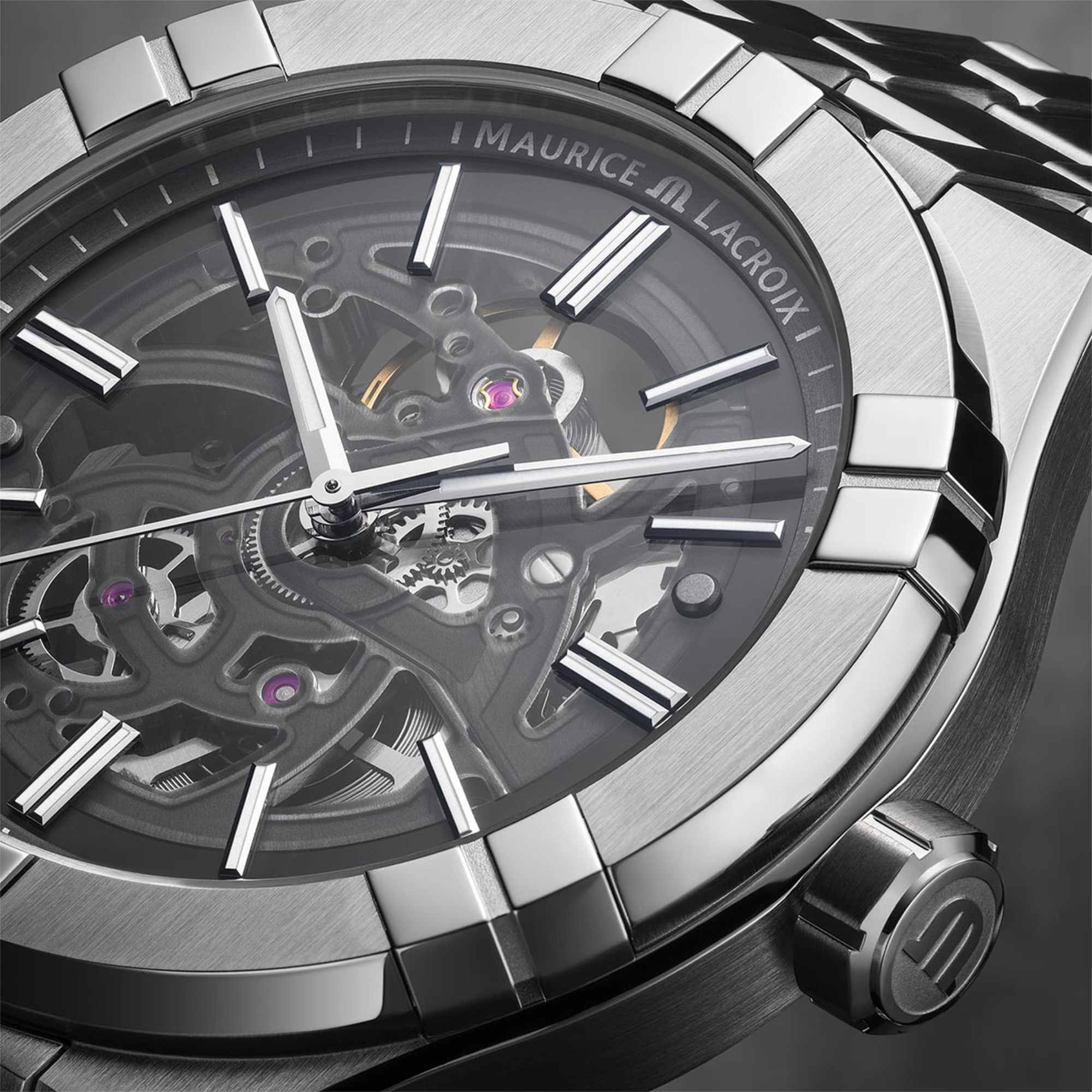 Maurice Lacroix Aikon Automatic Skeleton (AI6008-SS002-030-1) aus Edelstahl