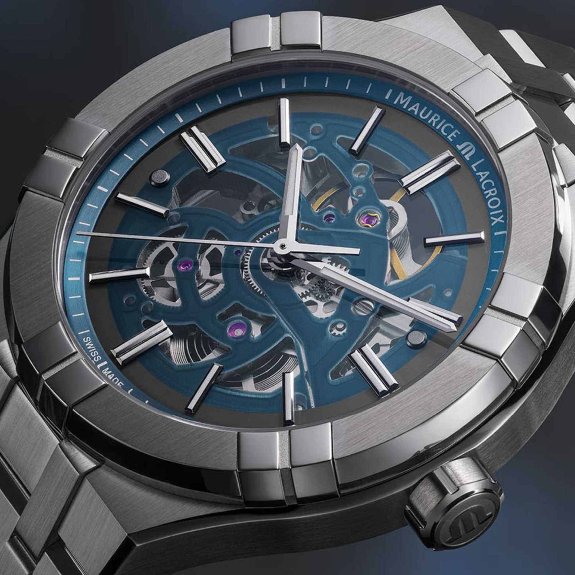 Maurice Lacroix Aikon Automatic Skeleton (AI6008-SS002-031-1) aus Edelstahl