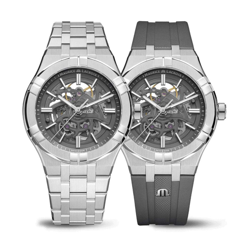 Maurice Lacroix Aikon Automatic Skeleton (AI6008-SS00F-030-A) aus Edelstahl