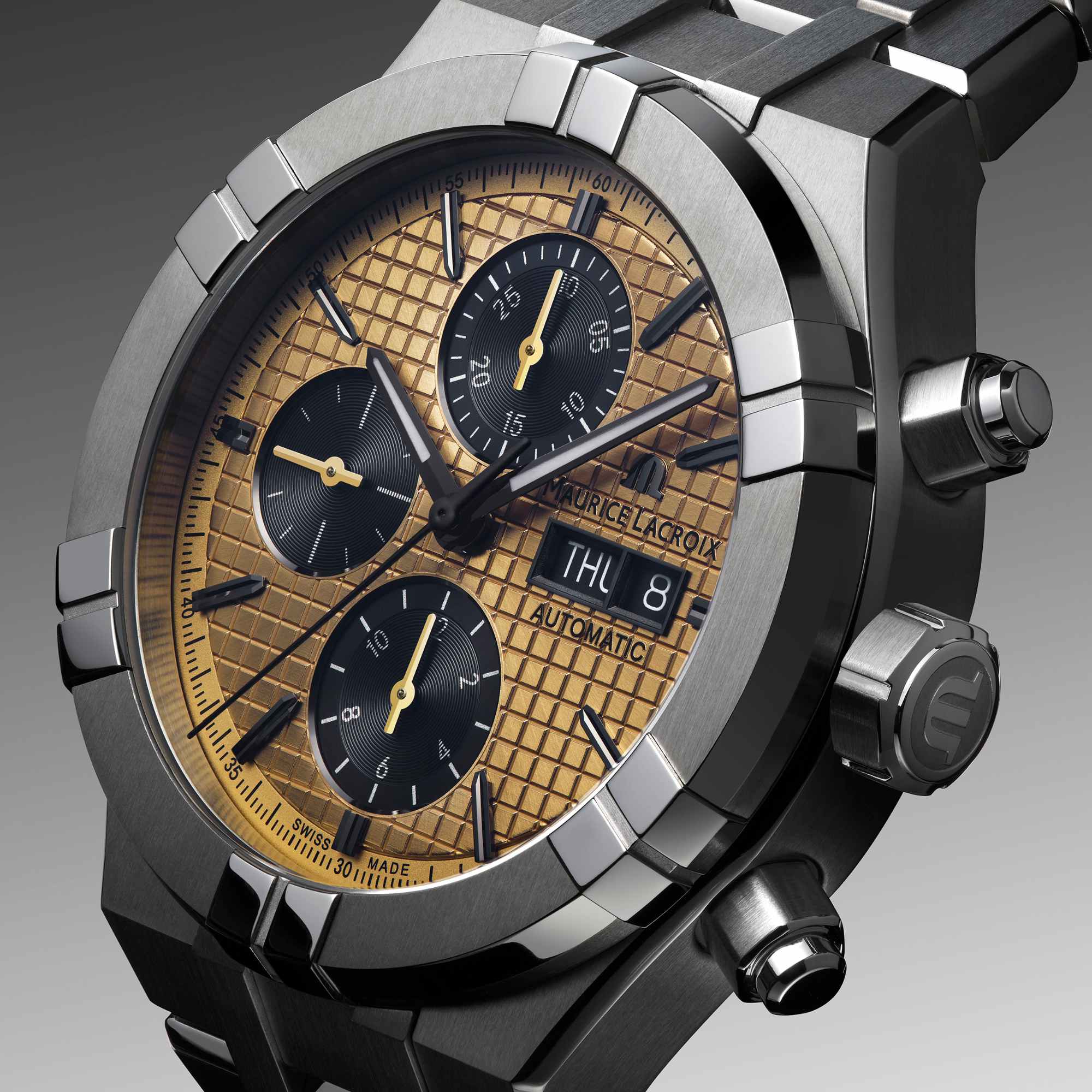 Maurice Lacroix Aikon Automatic Titanium Chronograph (AI6038-TT032-530-1) aus Titan