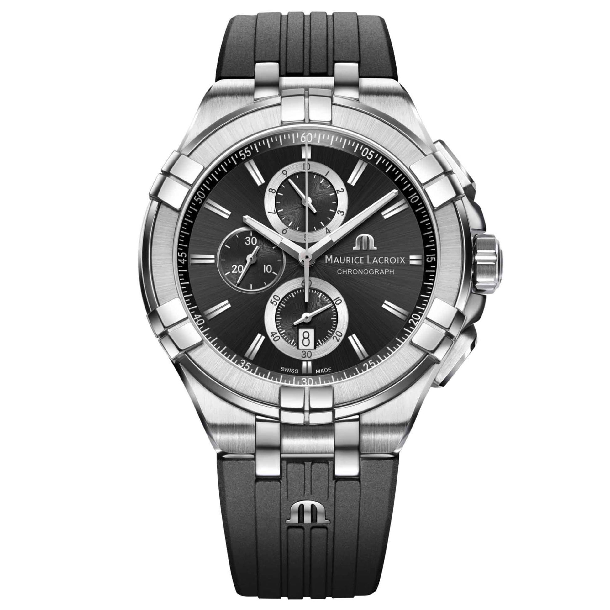 Maurice Lacroix Aikon Chronograph 44 mm (AI1018-SS001-330-2) aus Edelstahl mit Quarz