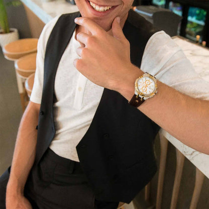 Aikon Chronograph, Gelbgold von Maurice Lacroix (AI1018-PVY11-132-1)