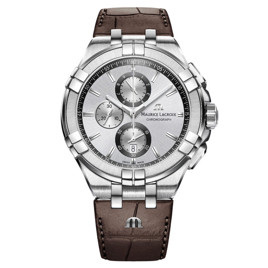 Aikon Chronograph, Leder • Diamant • Quarz von Maurice Lacroix (AI1018-SS001-130-1)