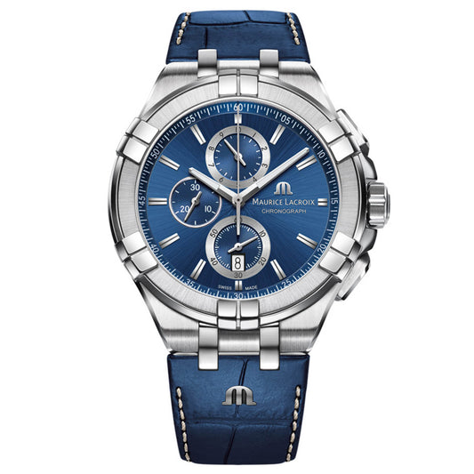 Aikon Chronograph, Leder • Diamant von Maurice Lacroix (AI1018-SS001-430-1)