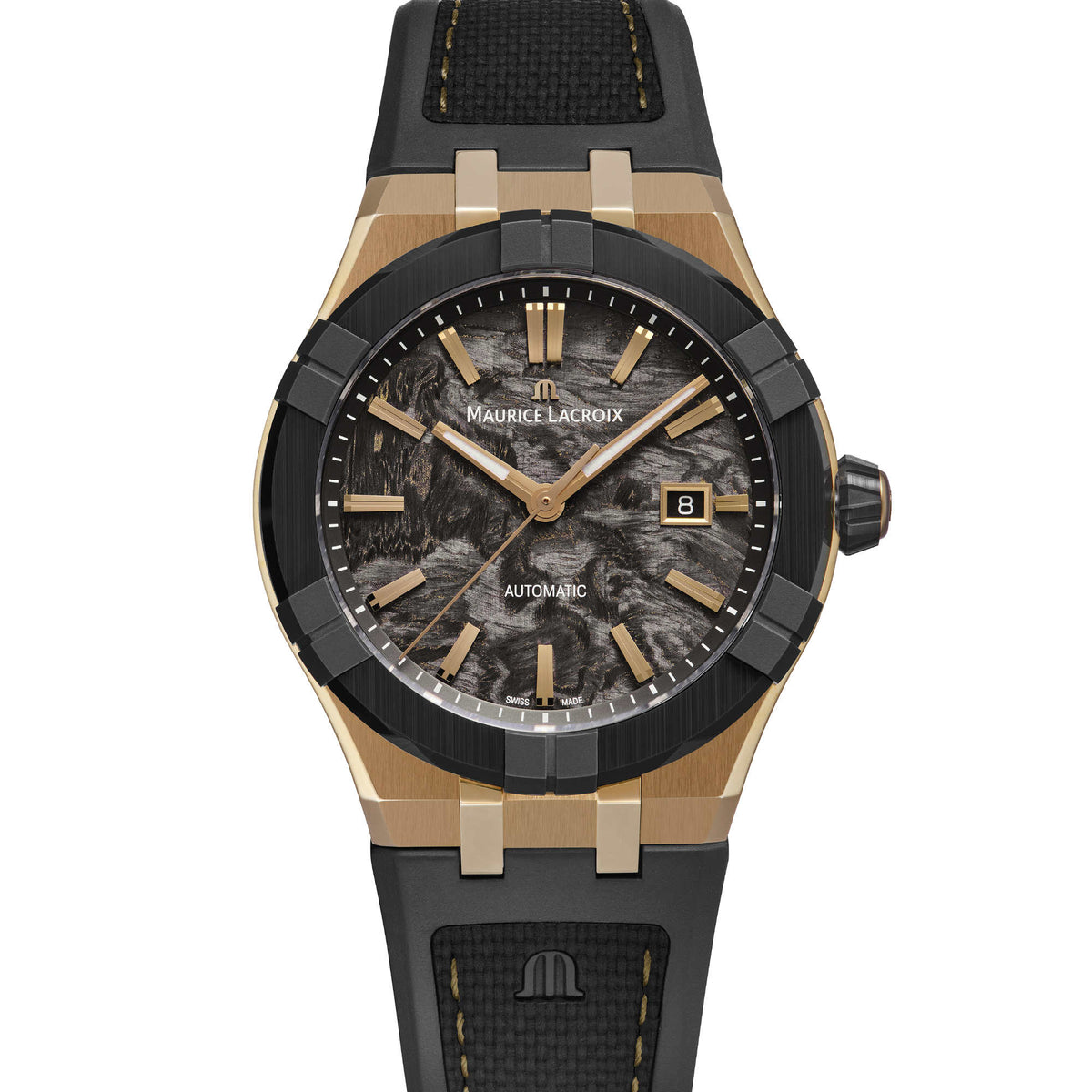 Maurice Lacroix Aikon-IC Frozen Carbon (AC6008-BRL20-730-2) aus Titan