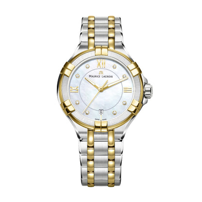 Aikon Ladies, Edelstahl • Diamant • Perlmutt von Maurice Lacroix (AI1006-PVY13-171-1)