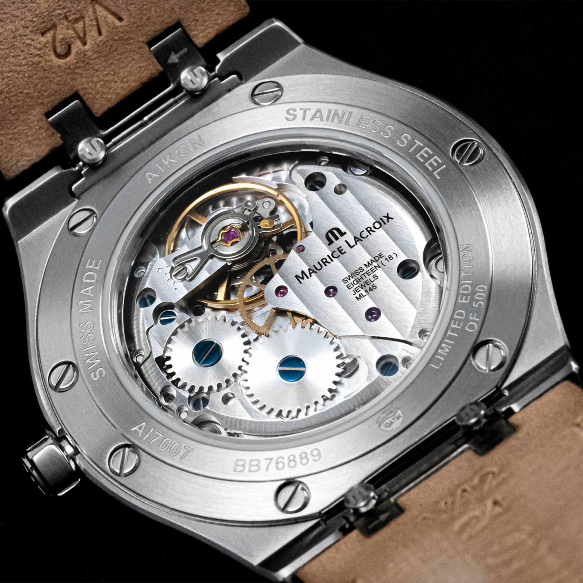 Maurice Lacroix Aikon Manual 39mm Collectors Edition (AI7007-SS00E-430-C) aus Edelstahl