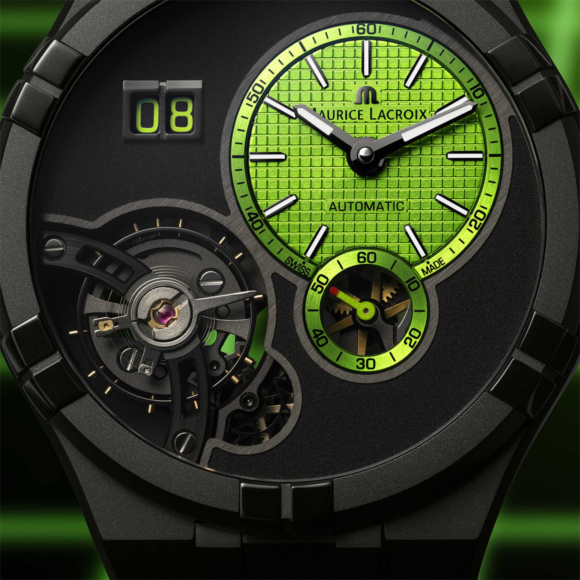 Maurice Lacroix Aikon Master Grand Date (AI6118-DLB0J-630-I) aus Edelstahl