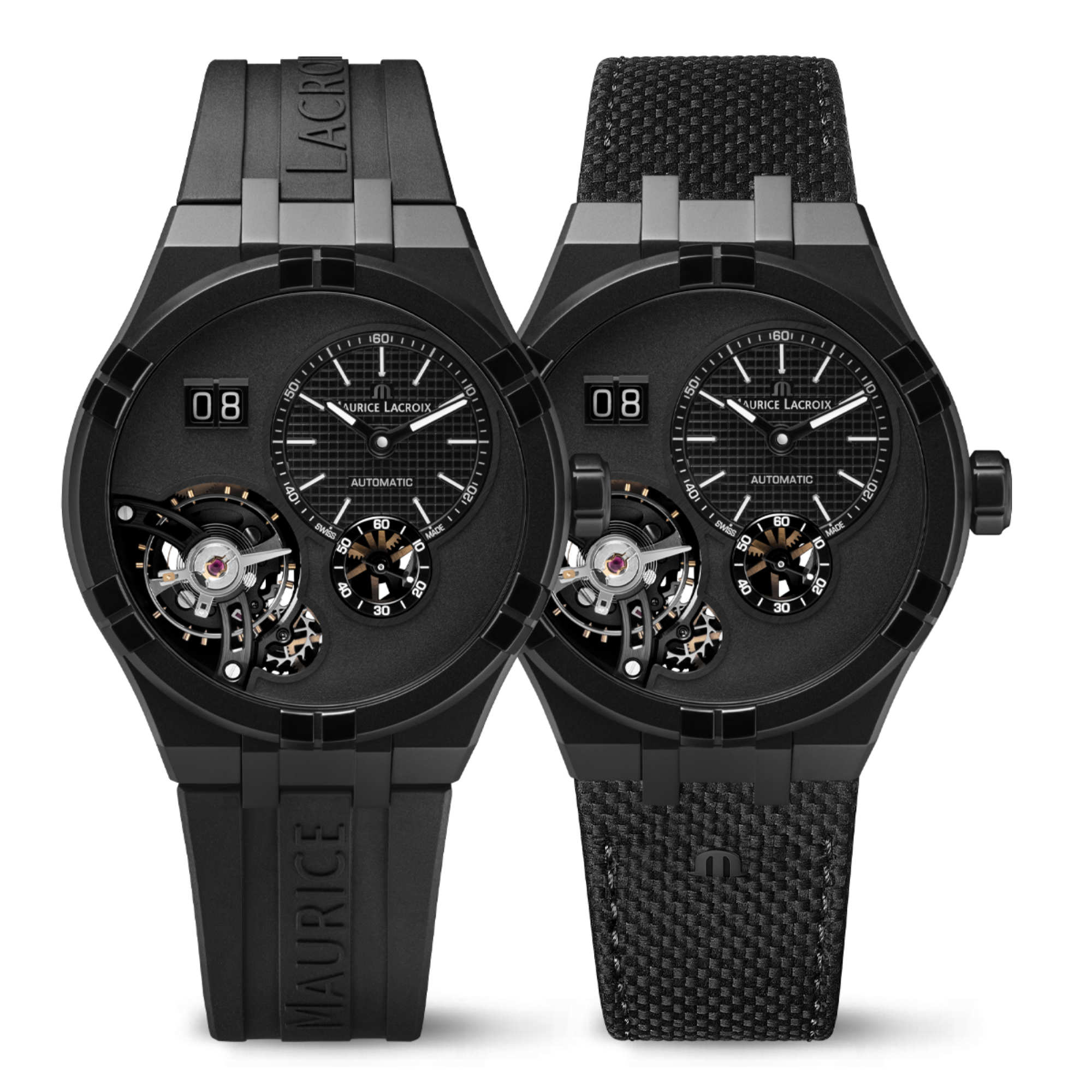 Maurice Lacroix Aikon Master Grand Date Black (AI6118-DLB0B-330-2) aus Edelstahl