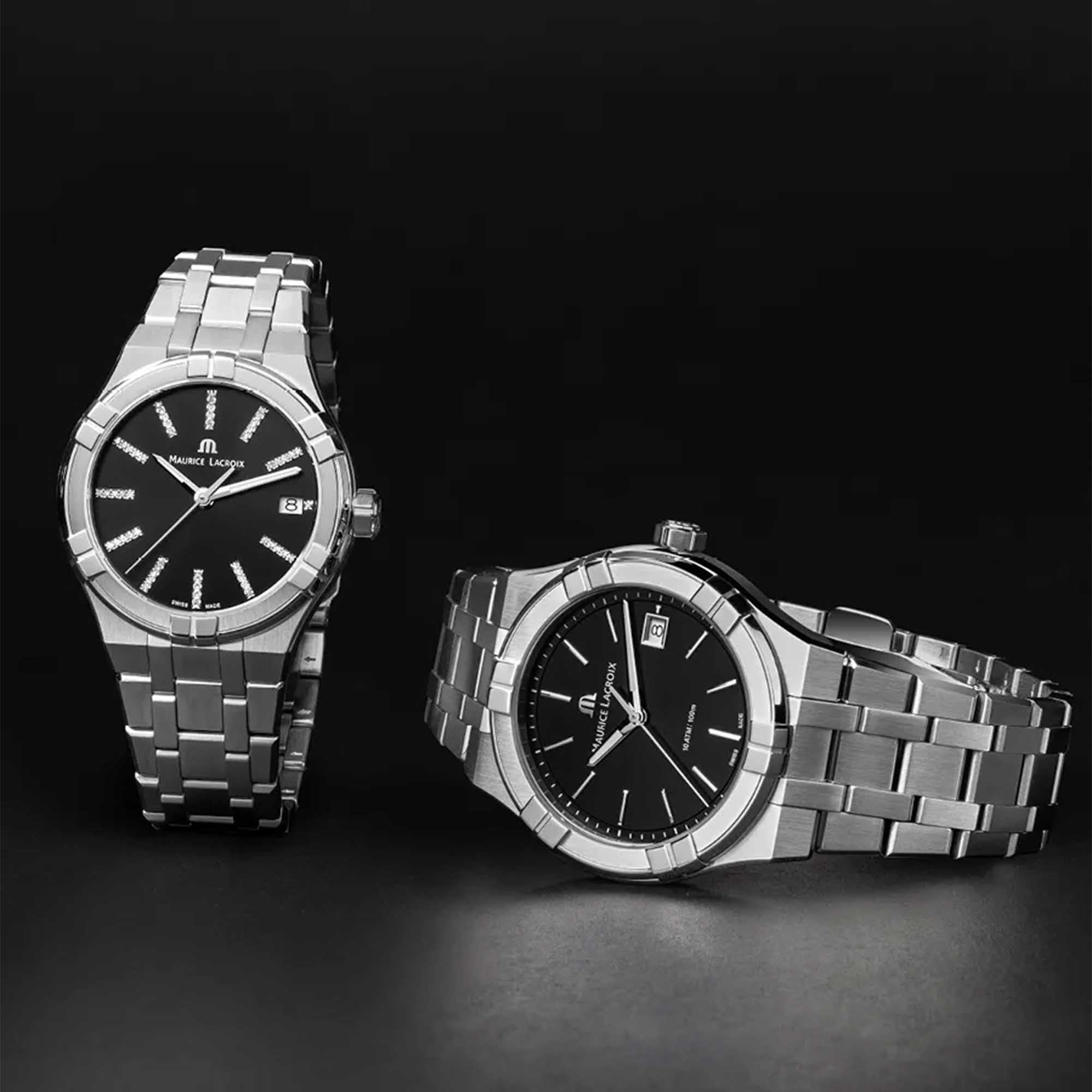 Maurice Lacroix Aikon Quartz Date 40mm (AI1108-SS002-330-1) aus Edelstahl