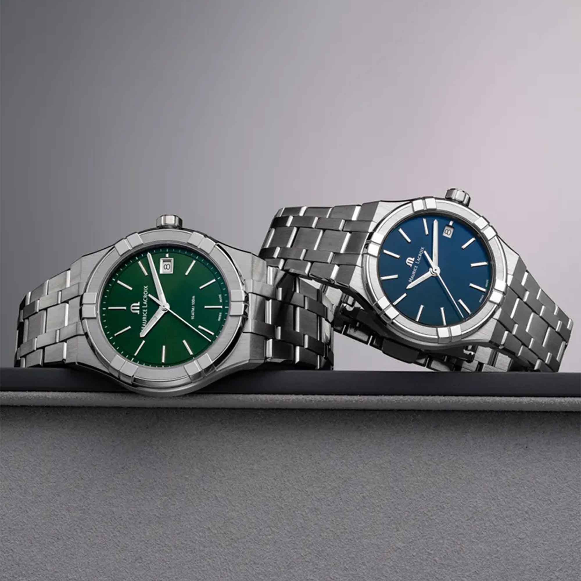 Maurice Lacroix Aikon Quartz Date 40mm (AI1108-SS002-430-1) aus Edelstahl