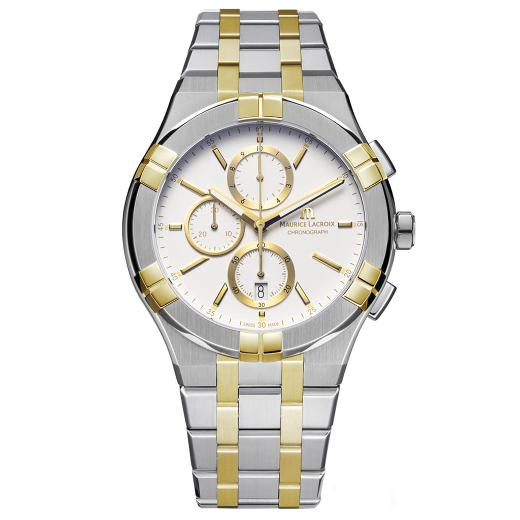 Maurice Lacroix Aikon Quartz Chronograph Duotone (AI1118-PVY03-130-1) aus Edelstahl