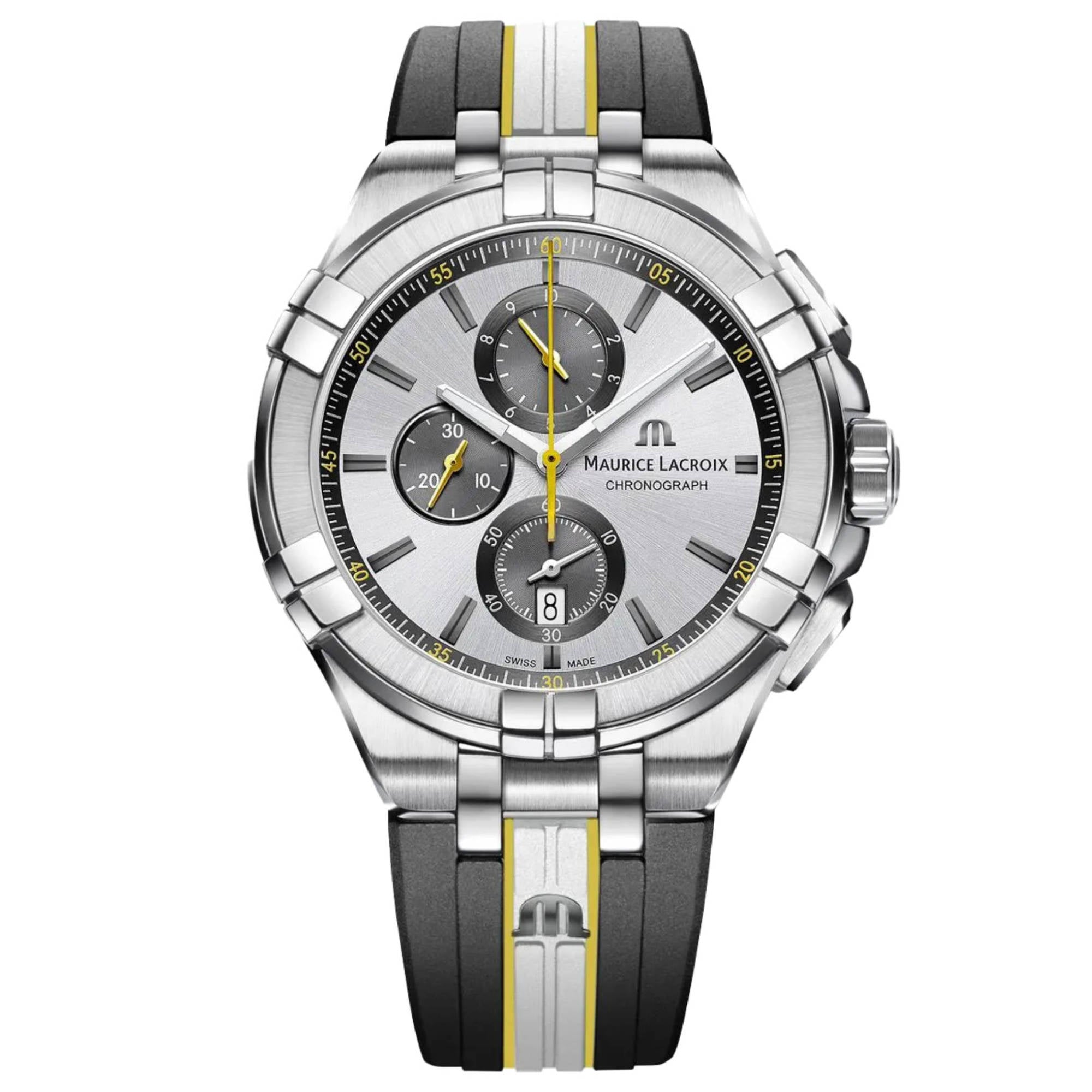Maurice Lacroix Aikon Quartz Chronograph Special Edition Kotc Titanium (AI1018-TT030-130-K) aus Silber