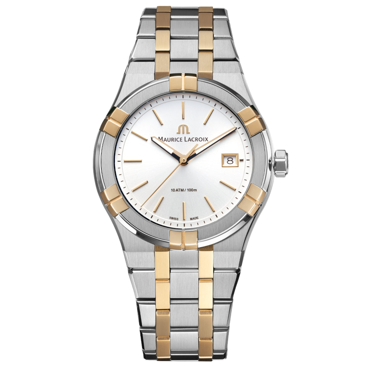 Maurice Lacroix Aikon Quartz Date 40mm (AI1108-PVP02-130-1) aus Edelstahl
