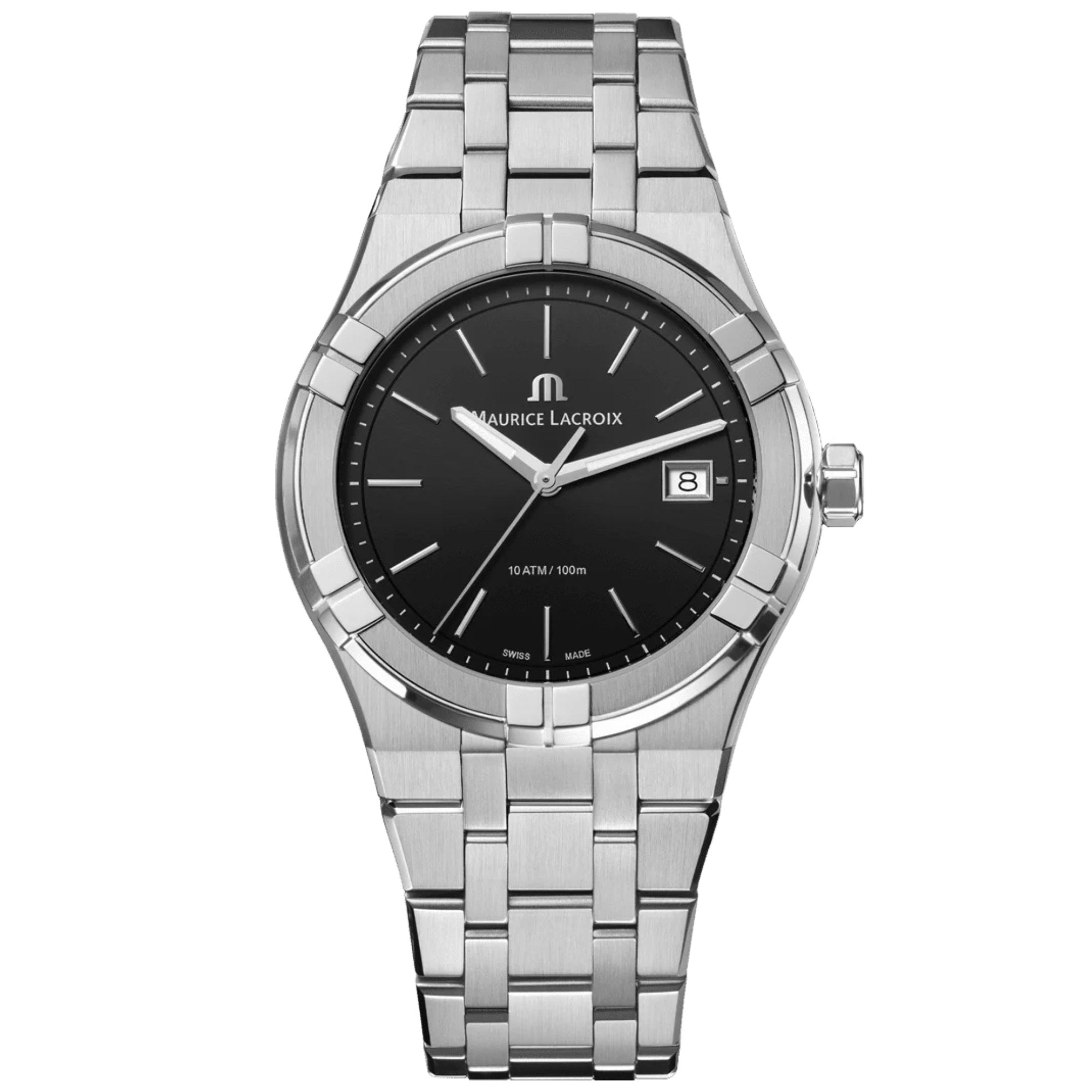 Maurice Lacroix Aikon Quartz Date 40mm (AI1108-SS00F-330-A) aus Edelstahl