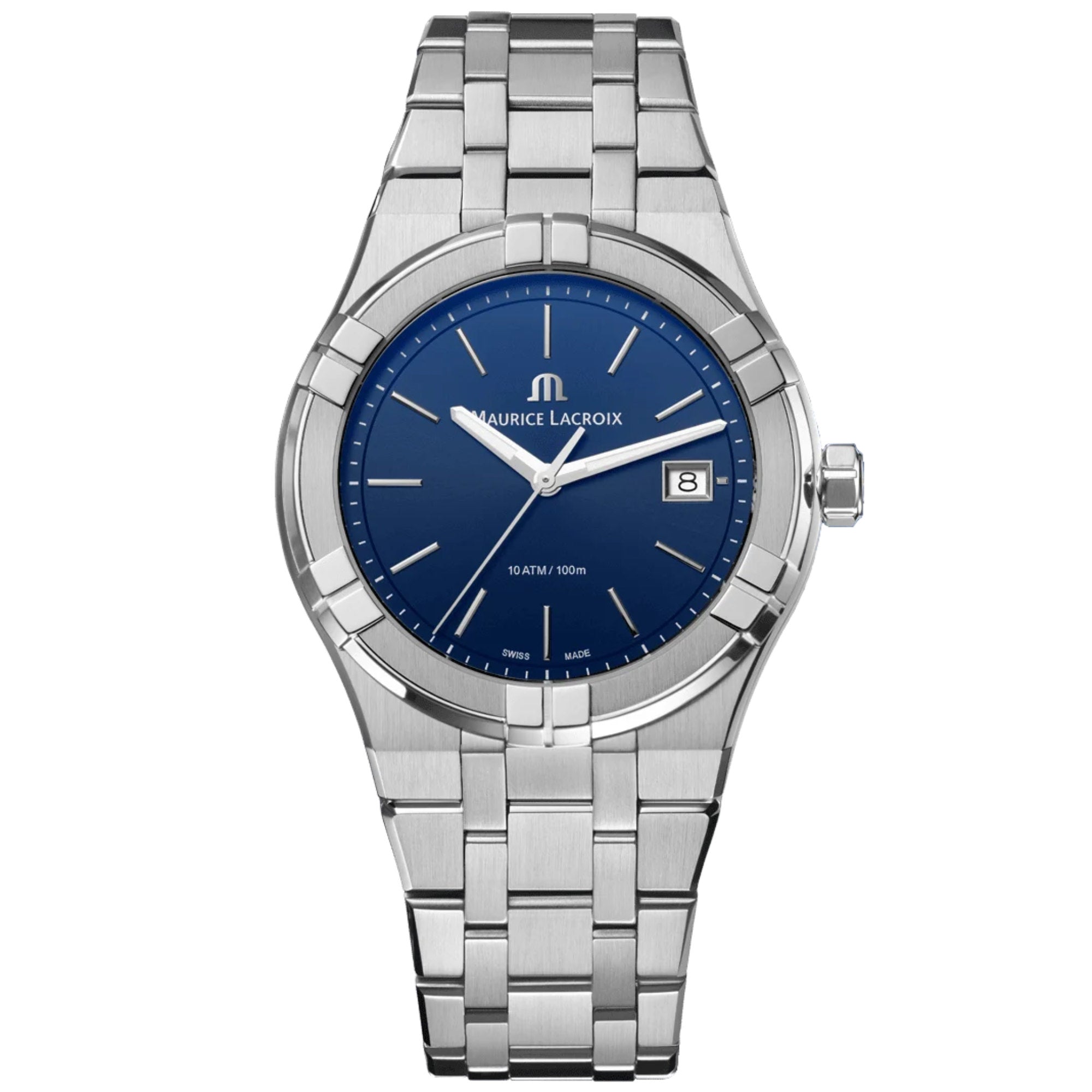 Maurice Lacroix Aikon Quartz Date 40mm (AI1108-SS00F-430-C) aus Edelstahl