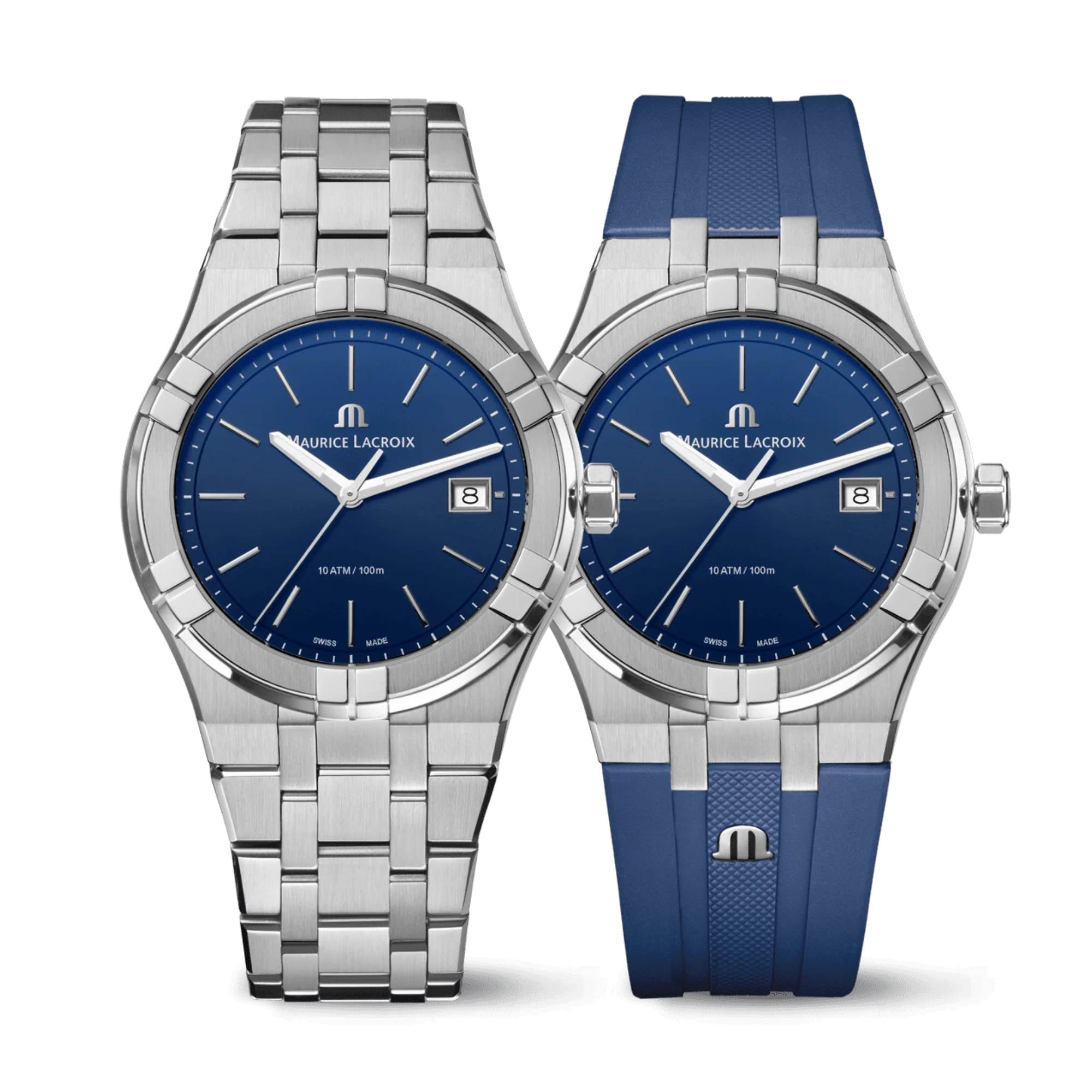 Maurice Lacroix Aikon Quartz Date 40mm (AI1108-SS00F-430-C) aus Edelstahl