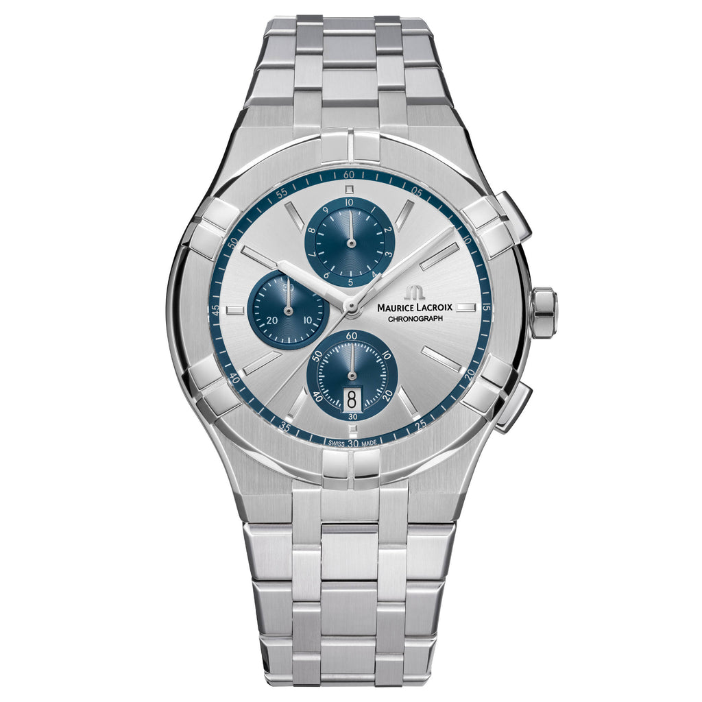 Maurice Lacroix Aikon Quarz Chronograph (AI1118-SS002-230-1) aus Silber mit Quarz