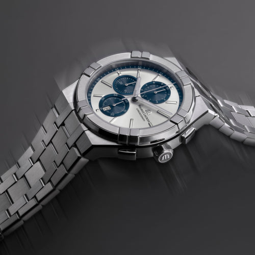 Maurice Lacroix Aikon Quartz Chronograph (AI1118-SS002-230-1) aus Silber mit Quarz