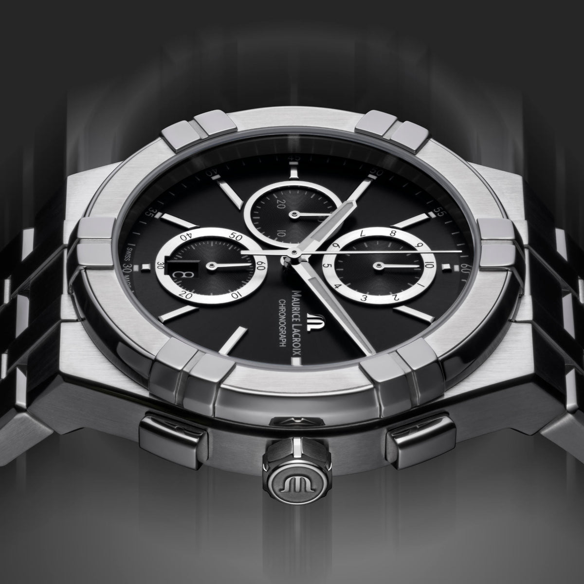 Maurice Lacroix Aikon Quartz Chronograph (AI1118-SS002-330-1) aus Edelstahl mit Quarz