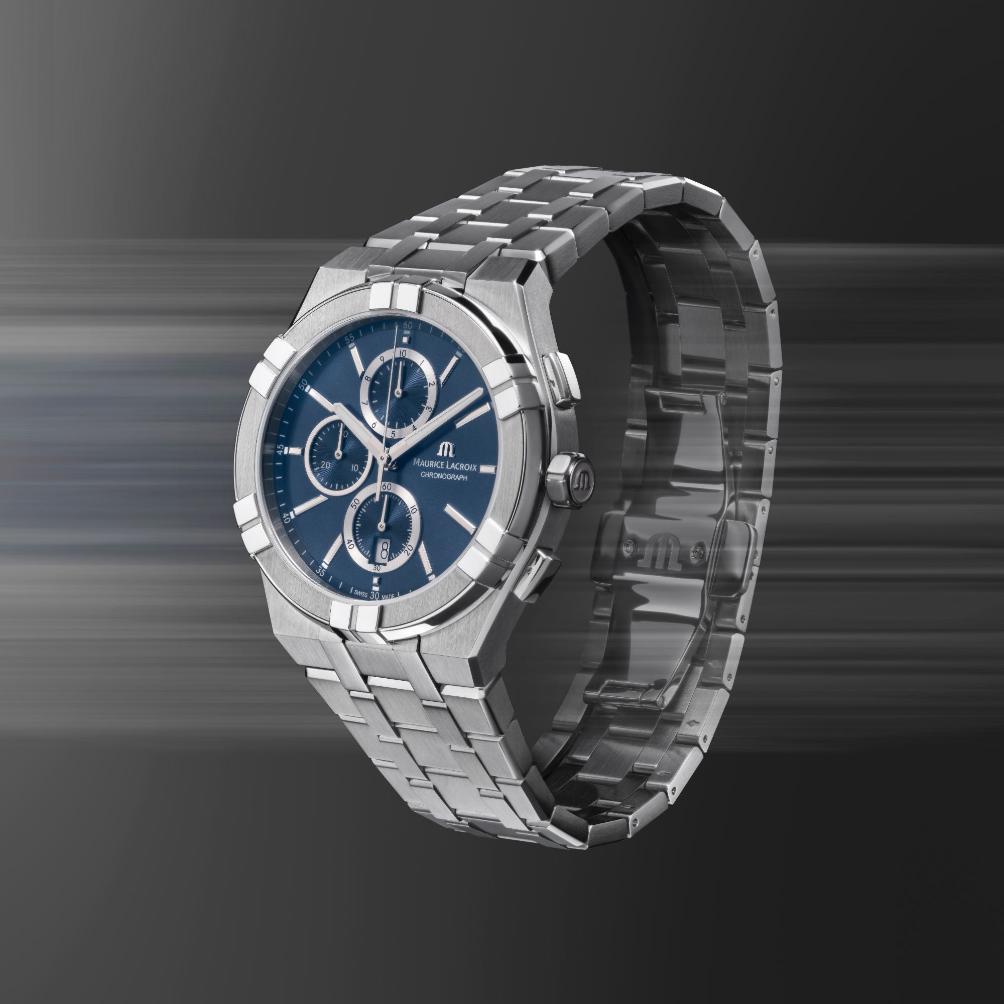 Maurice Lacroix Aikon Quarz Chronograph (AI1118-SS002-430-1) aus Edelstahl mit Quarz