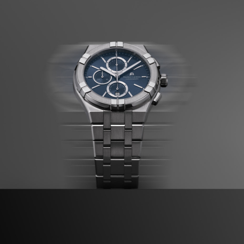 Maurice Lacroix Aikon Quarz Chronograph (AI1118-SS002-430-1) aus Edelstahl mit Quarz