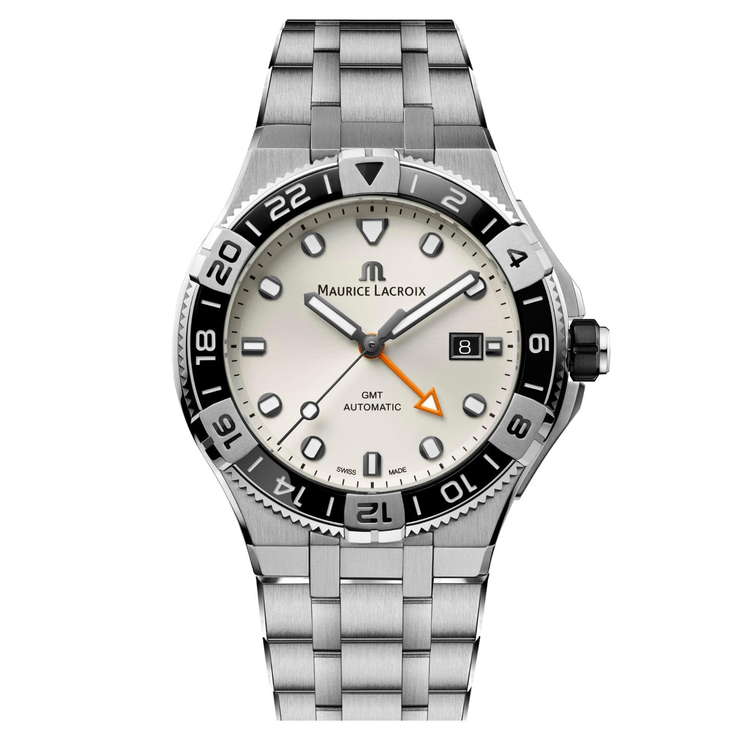 Aikon Venturer GMT 43 mm, Edelstahl von Maurice Lacroix (AI6158-SS002-130-1)